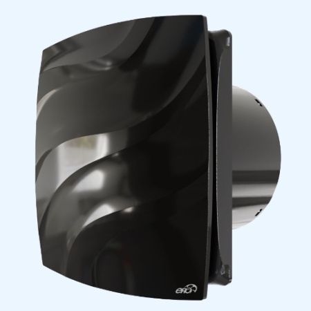 WAVE 100C Black classic ERA Вентилятор накладной WAVE D100 обр.клапан Black classic